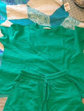 Zenana Womens Short and T-shirt Matching Set